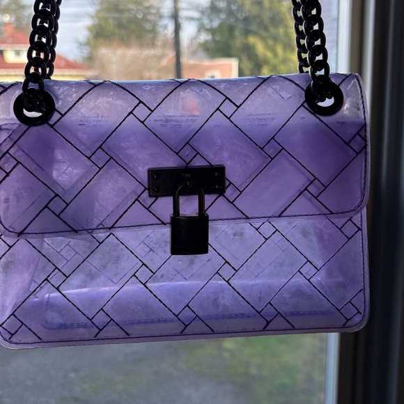 Kurt Geiger Purple Transparent Crossbody Bag - Picture 11 of 15